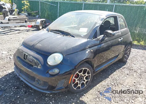 2013 Fiat 500 Turbo z USA, uszkodzony, nr VIN 3C3CFFHH9DT554238